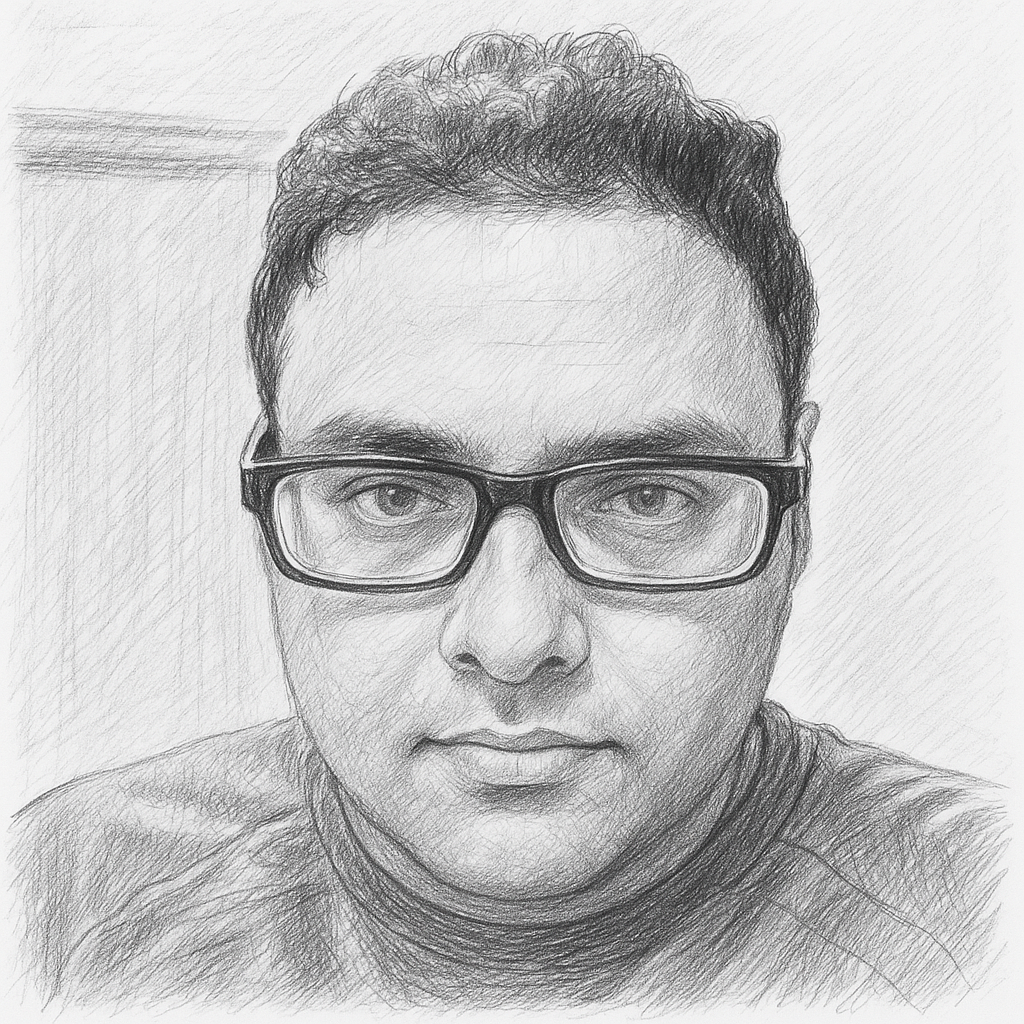 A Sketch of Karthik Kumar Viswanathan